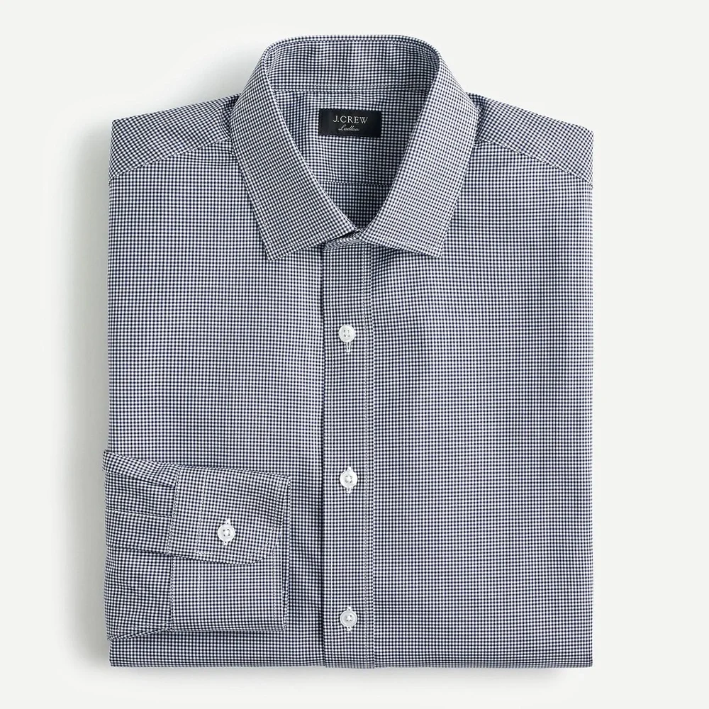 Gingham J Crew Dress Shirt - Ludlow Slim Fit